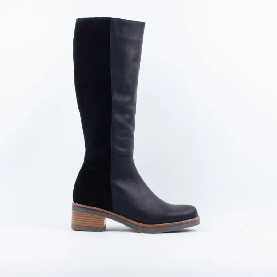 Long Boots^Nu x Neo - Spain Abriele Knee Boot Black