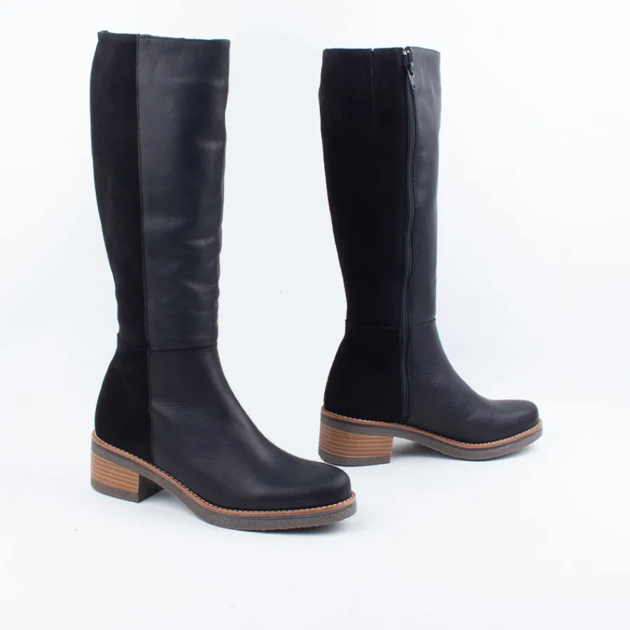 Long Boots^Nu x Neo - Spain Abriele Knee Boot Black