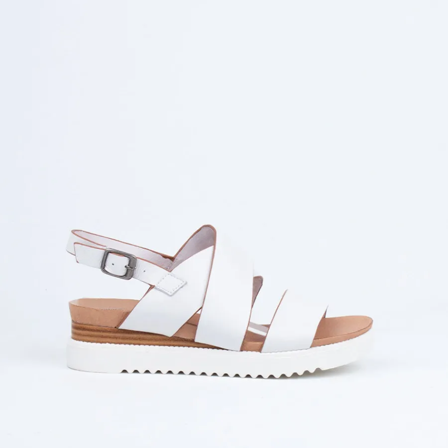 Wedge^Django & Juliette Amos Sandal White