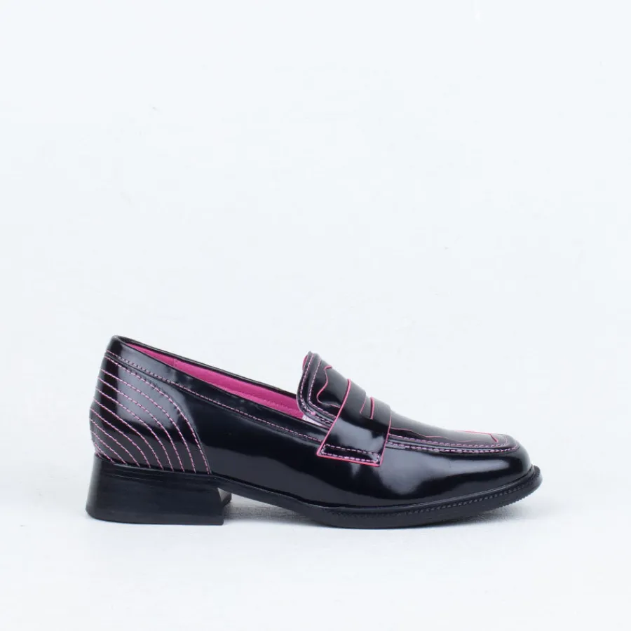 Work Shoes | Loafers^Minx Aspen Loafer Black/Pink