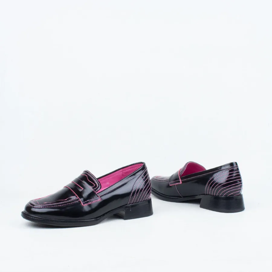 Work Shoes | Loafers^Minx Aspen Loafer Black/Pink