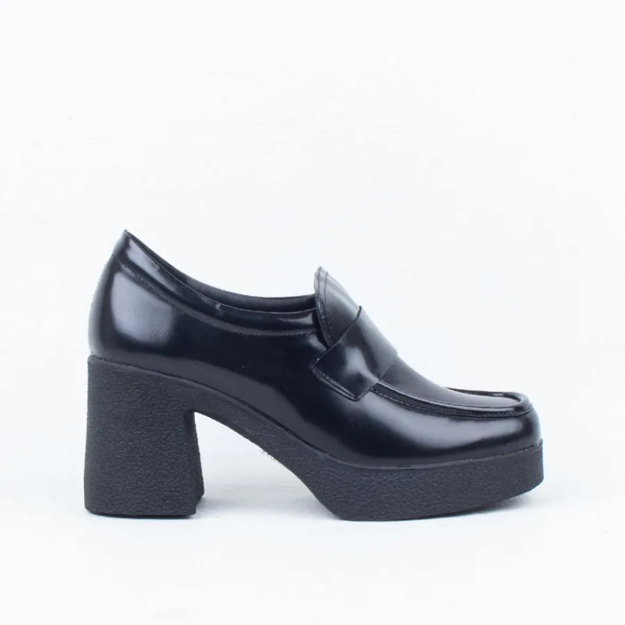 Platform | Pump^Tamara London Banish Heel Black