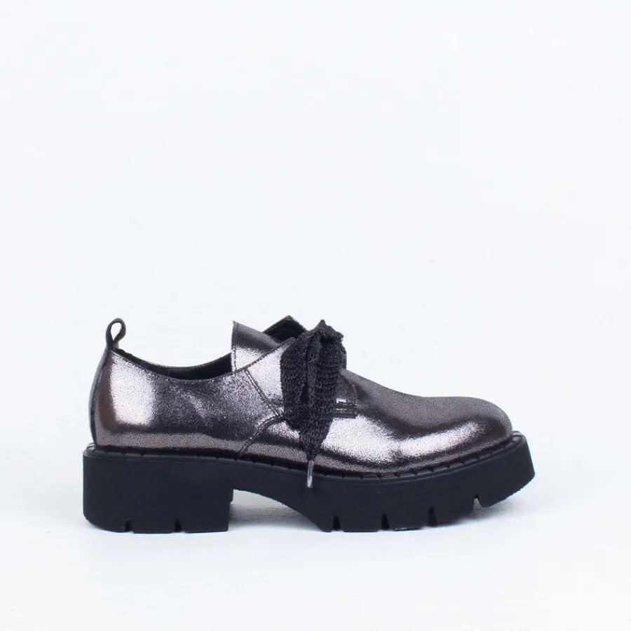 Work Shoes | Lace Up^Nu by Neo Ciel Lace Up Pewter