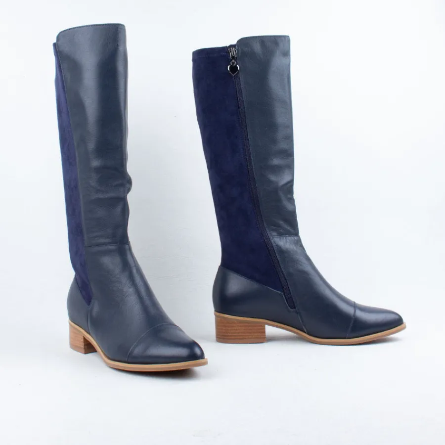 Long Boots^Minx Gemma Knee Boot Navy