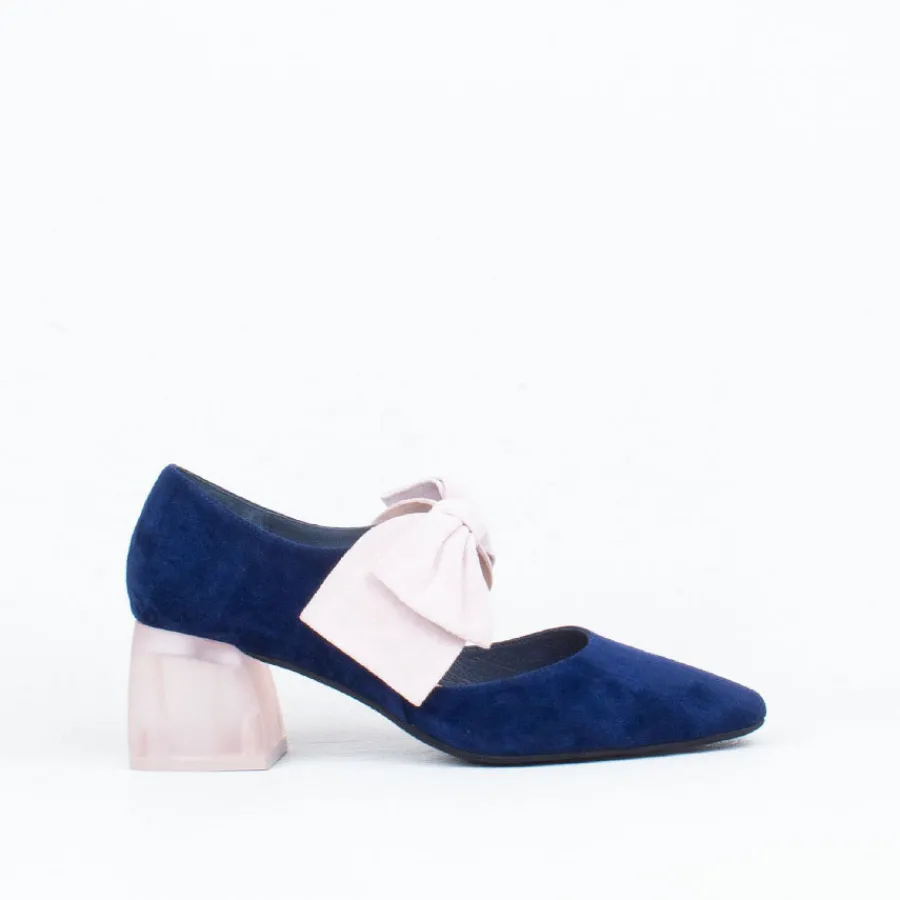 Pump^Django & Juliette Misha Heel NavySuede