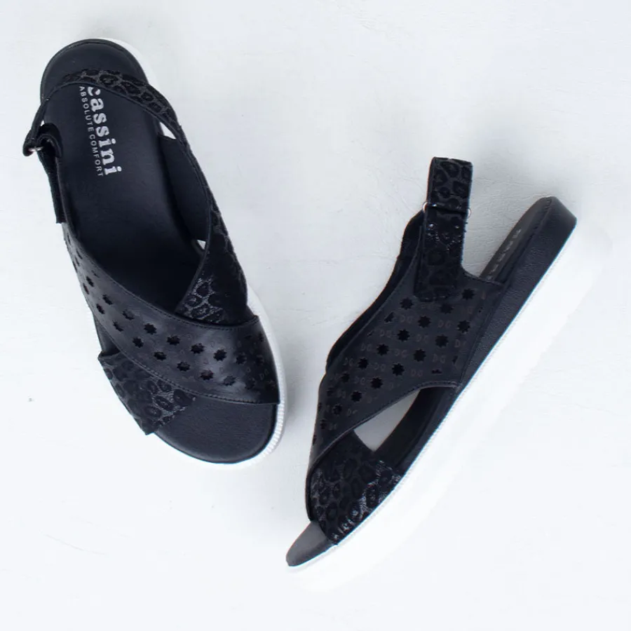 Flat^Cassini Mooli Sandal BlackCombo