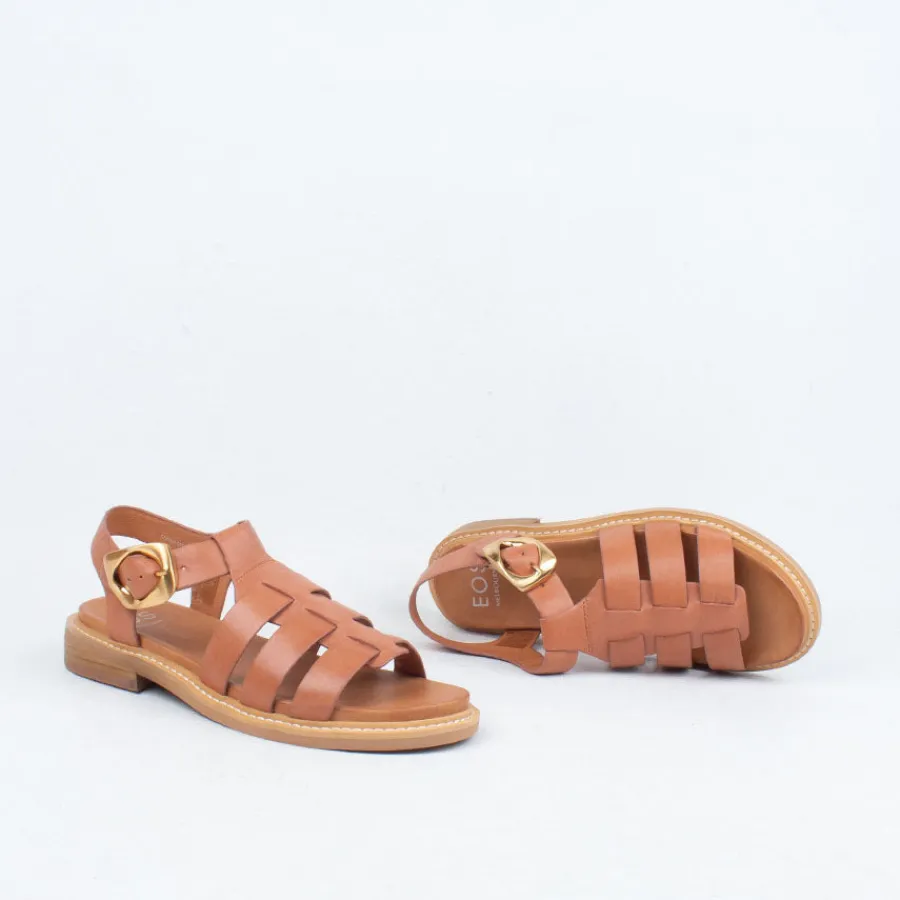 Flat^EOS Ornament Sandal Tan