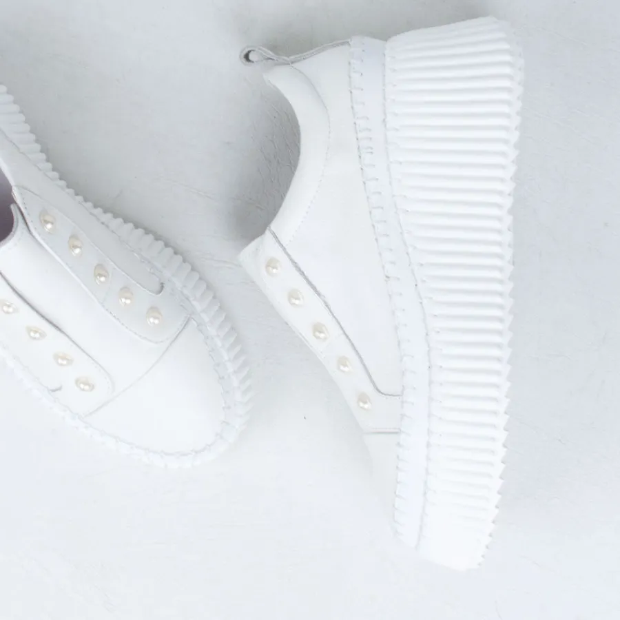 Slip On^Minx Pearlzie Boost Sneaker White