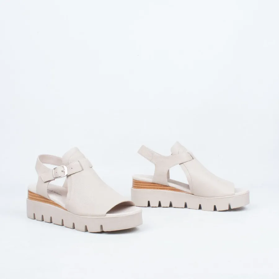 Wedge^Django & Juliette Randlee Wedge Sandal Almond