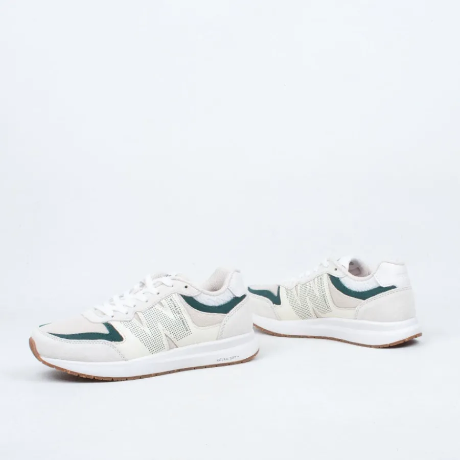 Lace Up^Woden Rigmor Sneaker Cream/Forest