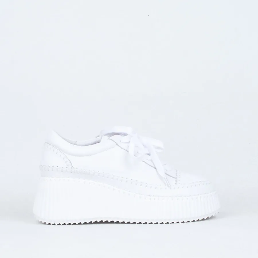 Lace Up^Minx Rizzo Boost Sneaker White