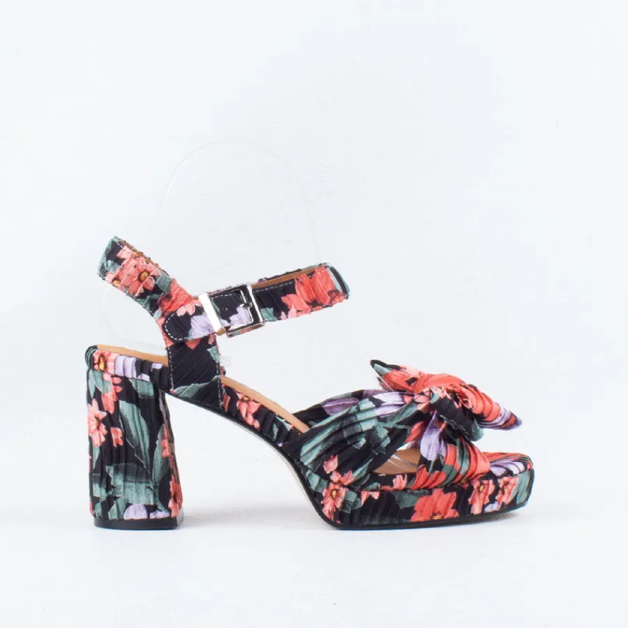 Platform^Bresley NZ Samy Heel BlackFloral