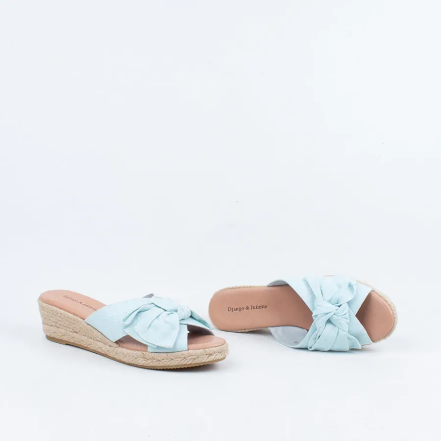 Wedges^Django & Juliette Serena Wedge Slide PaleBlue