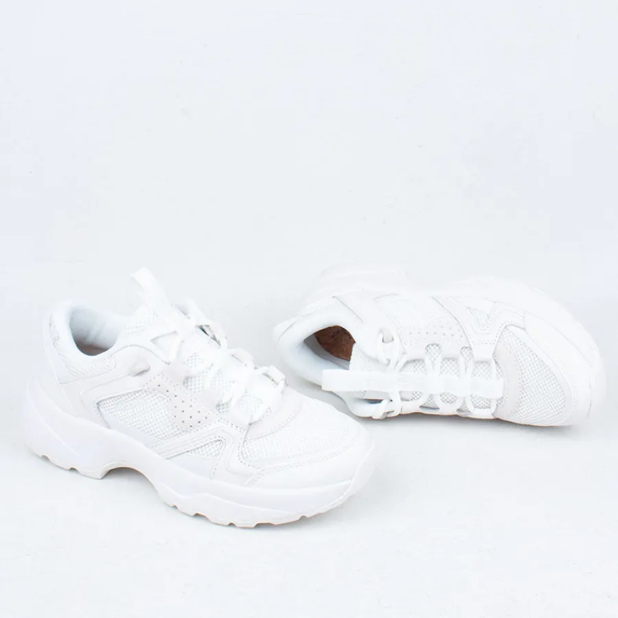 Lace Up^Woden Sif Sneaker White