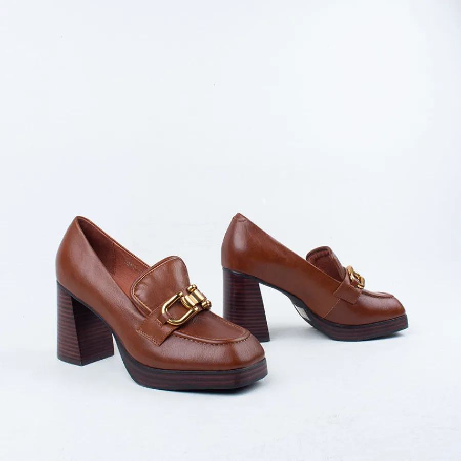 Platform | Pump^Minx Tammy Heel Tan