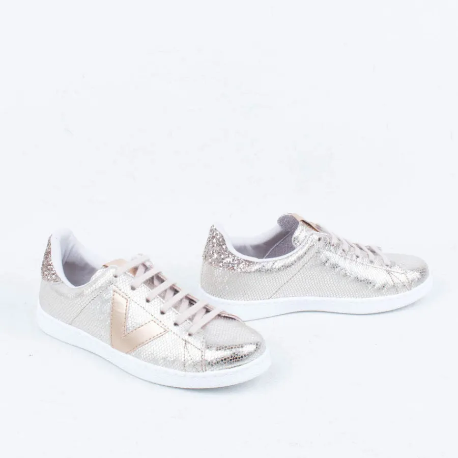 Lace Up^Victoria - Spain Valencia Sneaker Champagne